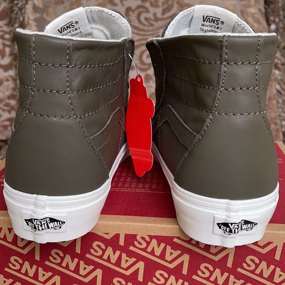 Vans Sk8-Hi Tapered Soft Leather Canteen/Snow WhtW - Picture 14 of 16